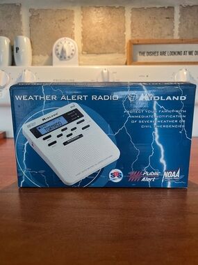 Midland Weather Alert Radio - White - NOAA Compatible